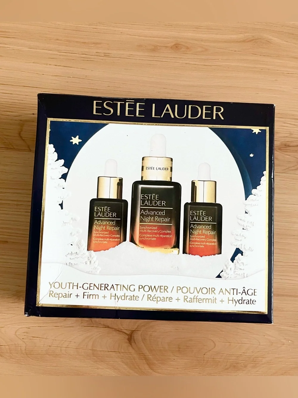 Estee Lauder Wake Up Radiant Repair + Firm + Hydrate Set New advanced Night